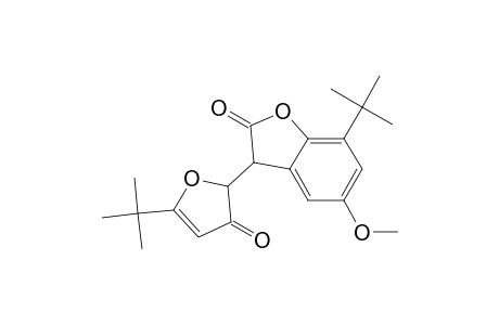 2(3H)-Benzofuranone, 7-(1,1-dimethylethyl)-3-[5-(1,1-dimethylethyl)-2,3-dihydro-3-oxo-2-fu ranyl]-5-methoxy-