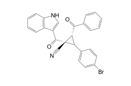 Trans-2-benzoyl-1-(1H-indole-3-carbonyl)-3-(4-bromophenyl)-cyclopropanecarbonitrile
