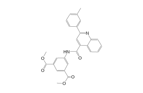 dimethyl 5-({[2-(3-methylphenyl)-4-quinolinyl]carbonyl}amino)isophthalate