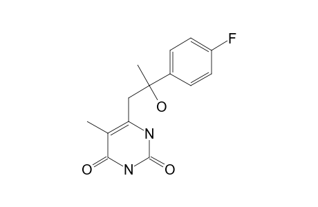 6-[2-(4'-FLUOROPHENYL)-2-HYDROXYPROPYL]-5-METHYLPYRIMIDIN-2,4-DIONE