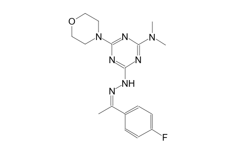 ethanone, 1-(4-fluorophenyl)-, [4-(dimethylamino)-6-(4-morpholinyl)-1,3,5-triazin-2-yl]hydrazone, (1Z)-