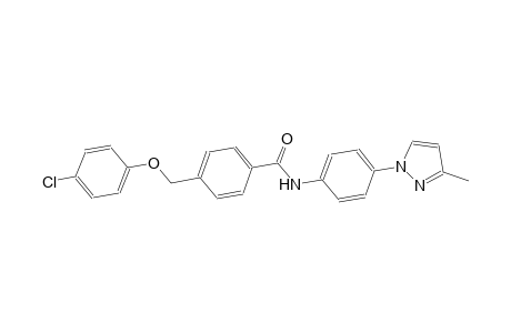 benzamide, 4-[(4-chlorophenoxy)methyl]-N-[4-(3-methyl-1H-pyrazol-1-yl)phenyl]-