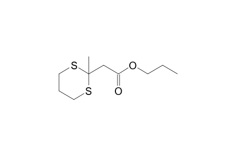 2-methyl-m-dithiane-2-acetic acid, propyl ester