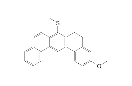 3-Methoxy-7-(methylthio)-5,6-dihydrodibenz[a,j]anthracene