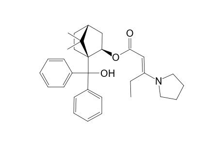 (1S,2R,4R)-1-(Hydroxydiphenylmethyl)-7,7-dimethylbicyclo[2.2.1]hept-2-yl (E)-3-(pyrrolidin-1-yl)pent-2-enoate
