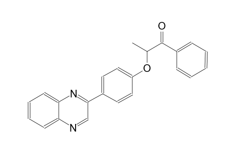 1-phenyl-2-[4-(2-quinoxalinyl)phenoxy]-1-propanone