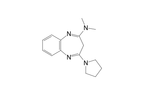 2-(dimethylamino)-4-(1-pyrrolidinyl)-3H-1,5-benzodiazepine