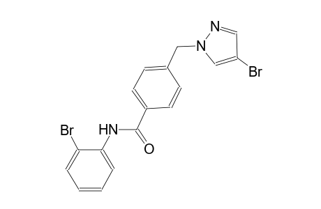N-(2-bromophenyl)-4-[(4-bromo-1H-pyrazol-1-yl)methyl]benzamide
