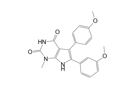 1H-pyrrolo[2,3-d]pyrimidine-2,4(3H,7H)-dione, 6-(3-methoxyphenyl)-5-(4-methoxyphenyl)-1-methyl-