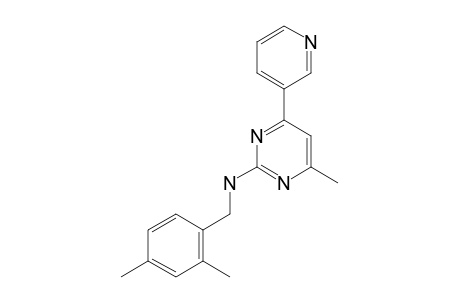 N-(2,4-DIMETHYLBENZYL)-4-METHYL-6-(PYRIDIN-3-YL)-PYRIMIDIN-2-AMINE