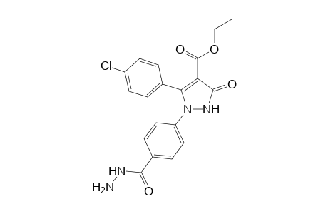 Ethyl-5-(4-chlorophenyl)-1-(4-(hydrazinecarbonyl)phenyl)-3-oxo-2,3-dihydro-1H-pyrazol-4-carboxylate