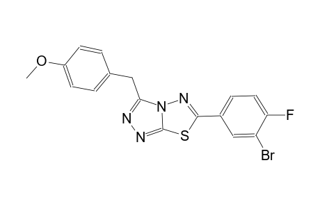 [1,2,4]triazolo[3,4-b][1,3,4]thiadiazole, 6-(3-bromo-4-fluorophenyl)-3-[(4-methoxyphenyl)methyl]-