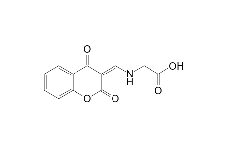 N-(2,4-dioxochroman-3-ylidenemethyl)glycine
