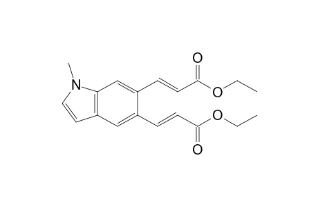 (2E,2'E)-Diethyl 3,3'-(1-methyl-1H-indole-5,6-diyl)diacrylate