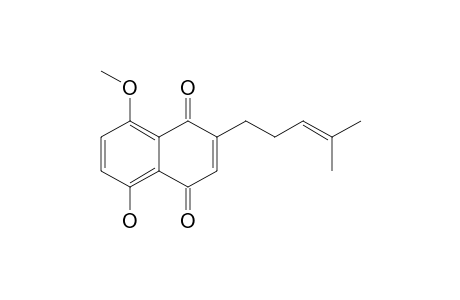 8-O-METHYL-11-DEOXYALKANNIN;5-HYDROXY-8-METHOXY-2-(4-METHYLPENT-3-ENYL)-NAPHTHALENE-1,4-DIONE