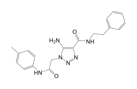 5-amino-1-[2-oxo-2-(4-toluidino)ethyl]-N-(2-phenylethyl)-1H-1,2,3-triazole-4-carboxamide