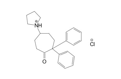 2,2-DIPHENYL-5-(1-PYRROLIDINYL)CYCLOHEPTANONE, HYDROCHLORIDE