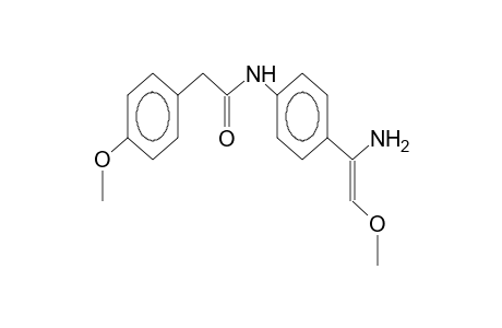 N-[4-(1-amino-2-methoxyethenyl)phenyl]-2-(4-anisyl)acetamide