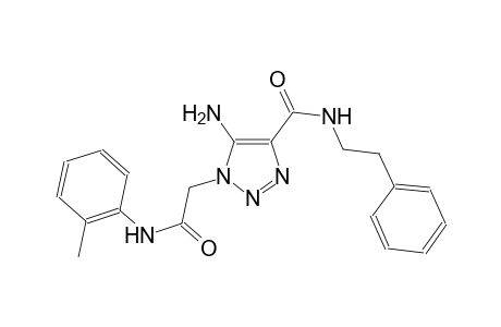 5-amino-1-[2-oxo-2-(2-toluidino)ethyl]-N-(2-phenylethyl)-1H-1,2,3-triazole-4-carboxamide