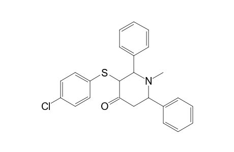 N-METHYL-2,6-DIPHENYL-3-(PARA-CHLOROPHENYLTHIO)-PIPERIDIN-4-ONE