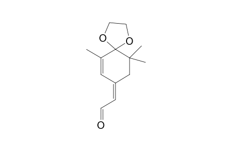 2-(6',10',10'-Trimethyl-1',4'-dioxadispiro[4.5]dec-6'-en-8'-ylidene)-ethanal