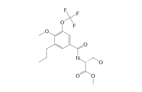 (2R)-3-hydroxy-2-[[4-methoxy-3-propyl-5-(trifluoromethoxy)benzoyl]amino]propionic acid methyl ester