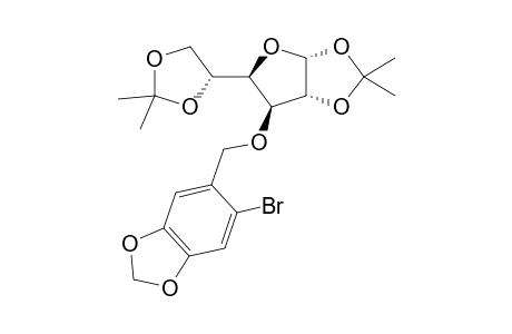 5-[[(3aR,5R,6S,6aR)-5-[(4R)-2,2-dimethyl-1,3-dioxolan-4-yl]-2,2-dimethyl-3a,5,6,6a-tetrahydrofuro[2,3-d][1,3]dioxol-6-yl]oxymethyl]-6-bromanyl-1,3-benzodioxole