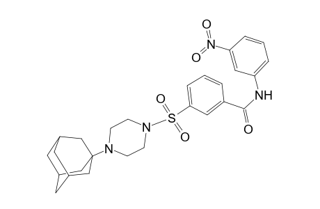 3-[4-(1-adamantyl)piperazin-1-yl]sulfonyl-N-(3-nitrophenyl)benzamide