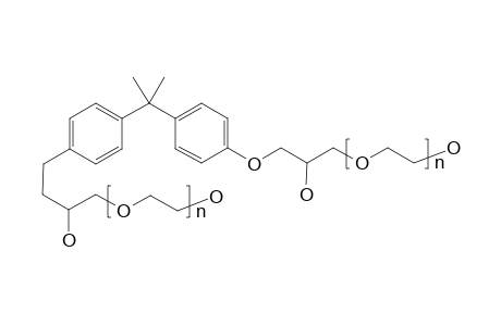 Poly(ethylene glycol), reacted with Bisphenol A diglycidyl ether