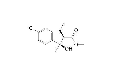 Syn-methyl 3-(4-chlorophenyl)-2-ethyl-3-hydroxybutanoate