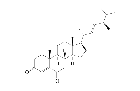 (22E,24R)-24-Methylcholesta-4,22-diene-3,6-dione