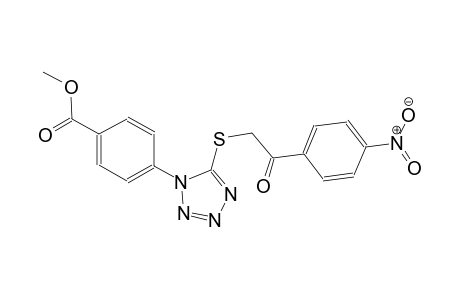 benzoic acid, 4-[5-[[2-(4-nitrophenyl)-2-oxoethyl]thio]-1H-tetrazol-1-yl]-, methyl ester
