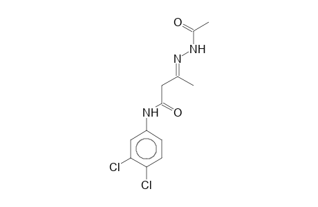 (3E)-3-(Acetylhydrazono)-N-(3,4-dichlorophenyl)butanamide