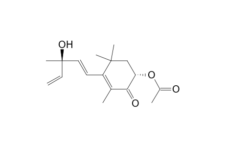 2-Cyclohexen-1-one, 6-(acetyloxy)-3-(3-hydroxy-3-methyl-1,4-pentadienyl)-2,4,4-trimethyl- , [R*,S*-(E)]-(.+-.)-