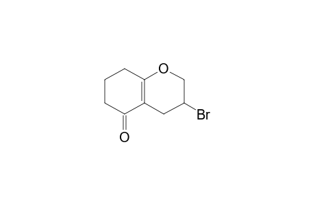 3-Bromo-2,3,4,6,7,8-hexahydro-1-benzopyran-5(5H)-one
