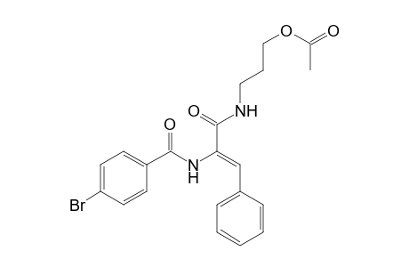 3-({2-[(4-bromobenzoyl)amino]-3-phenyl-2-propenoyl}amino)propyl acetate