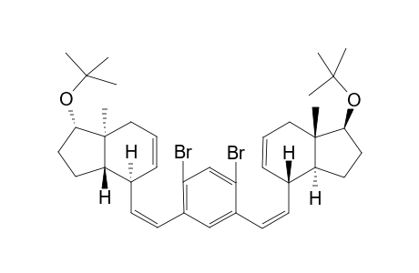 (+)-1,5-Dibromo-2,4-bis[(Z)-2-[(1S,3aS,4S,7aS)-1-tert-butoxy-7a-methyl-2,3,3a,4,7,7a-hexahydro-1H-inden-4-yl]vinyl}benzene