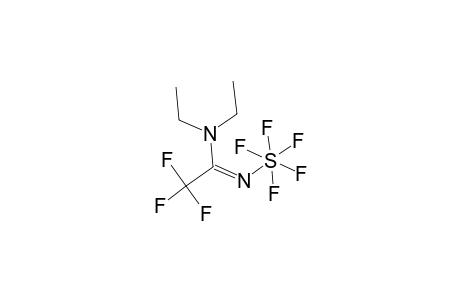 N,N-diethyl-2,2,2-trifluoro-N'-pentafluoropersulfuranyl-acetamidine