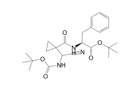 tert-Butyl (S)-2-{[1-(tert-Butoxycarbonylaminocyanomethyl)cyclopropylcarbonyl]amino}-3-phenylpropionate