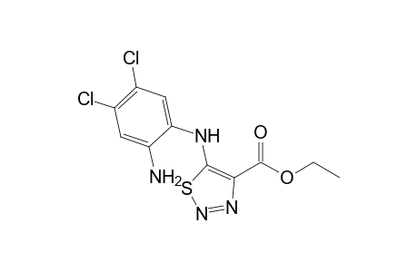 5-(2-amino-4,5-dichloro-anilino)thiadiazole-4-carboxylic acid ethyl ester