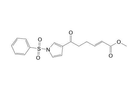 Methyl (E)-6-Oxo-6-[1-(phenylsulfonyl)-1H-pyrrol-3-yl]-2-hexenoate