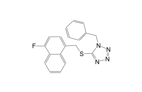 1-benzyl-5-{[(4-fluoro-1-naphthyl)methyl]sulfanyl}-1H-tetraazole