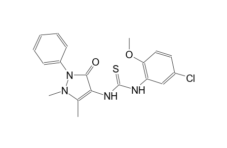 thiourea, N-(5-chloro-2-methoxyphenyl)-N'-(2,3-dihydro-1,5-dimethyl-3-oxo-2-phenyl-1H-pyrazol-4-yl)-