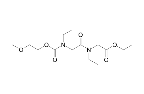 Glycylglycine, N,N'-diethyl-N'- (2-methoxyethoxycarbonyl)-, ethyl ester