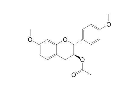 (2R,3S)-trans-7,4'-Dimethoxy-3-O-acetylflavan