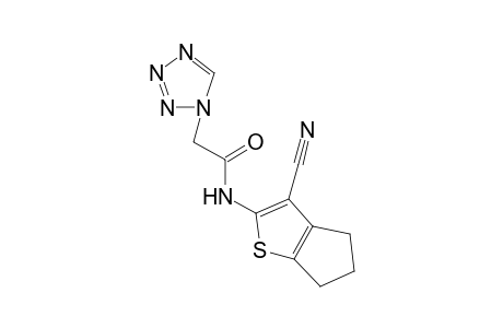 1H-1,2,3,4-Tetrazole-1-acetamide, N-(3-cyano-5,6-dihydro-4H-cyclopenta[b]thiophen-2-yl)-