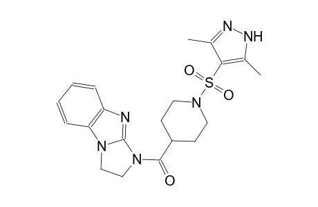 1-({1-[(3,5-dimethyl-1H-pyrazol-4-yl)sulfonyl]-4-piperidinyl}carbonyl)-2,3-dihydro-1H-imidazo[1,2-a]benzimidazole