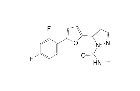 5-[5-(2,4-difluorophenyl)-2-furyl]-N-methylpyrazole-1-carboxamide