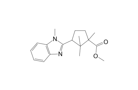 Cyclopentanecarboxylic acid, 1,2,2-trimethyl-3-(1-methyl-1H-benzoimidazol-2-yl)-, methyl ester