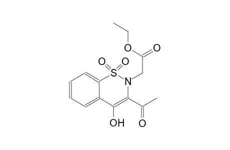 ethyl (3-acetyl-4-hydroxy-1,1-dioxido-2H-1,2-benzothiazin-2-yl)acetate